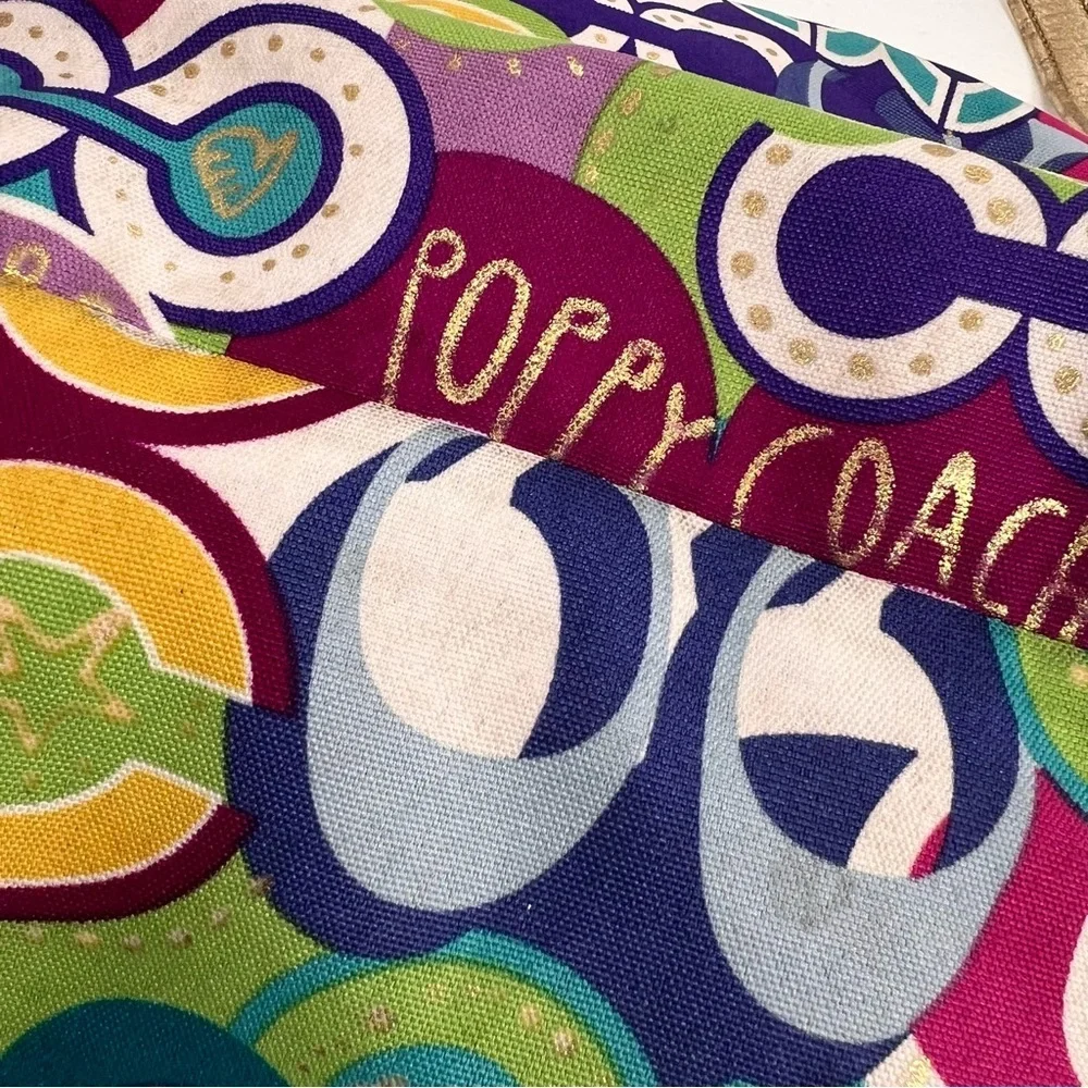 Coach Poppy Limited Edition Pop C Glam Tote Shoulder Bag